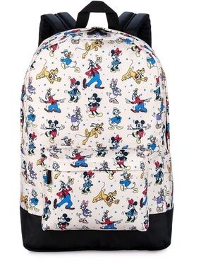 Disney Parks Mickey And Friends All Over Book Bag Back Pack